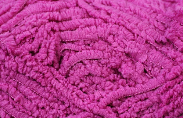 Textura de hilo rosa de cerca — Foto de Stock