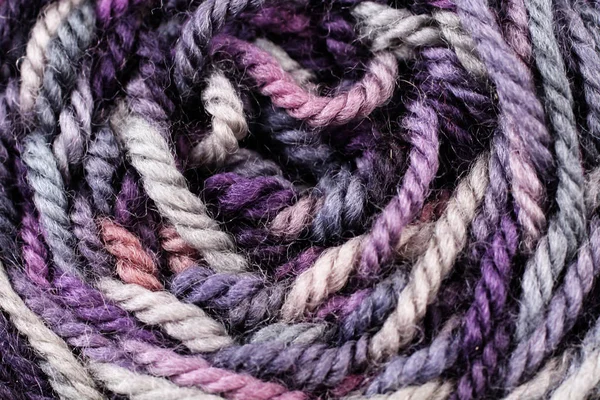Pastel renkli iplik doku yakın çekim