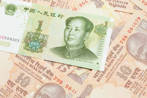 Nahaufnahme Einer Grünen Chinesischen Yuan Banknote Nahaufnahme Auf Einem Hintergrund — Stockfoto