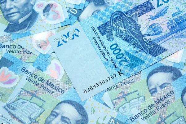 Una Imagen Cerca Billete Azul Dos Mil Franco África Occidental —  Fotos de Stock