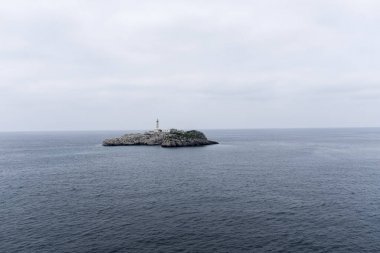 Deniz feneri adanın, Santander, İspanya