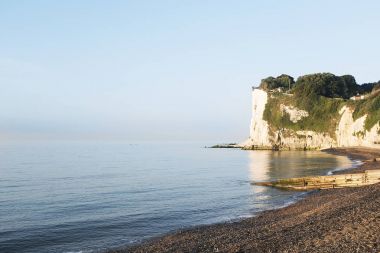 Beyaz kayalıklar Dover yakınındaki St Margaret's Bay, Kent, İngiltere