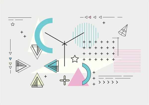 Soyut modern geometrik kompozisyon