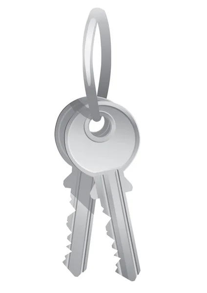 İki evin anahtarları bir vektör çizim