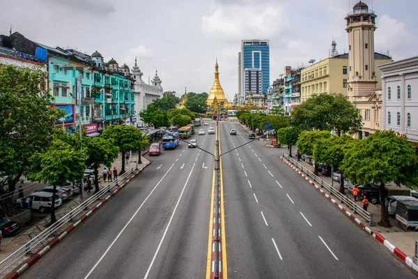 Yangon şehir merkezi, Sule Pagoda Road, Myanmar