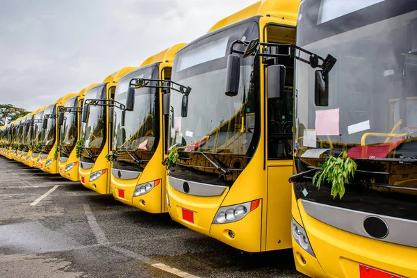 Yangon, Myanmar toplu taşıma için yepyeni otobüsler