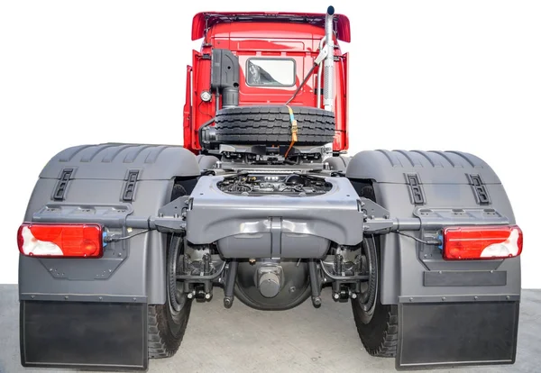 Photo of brand new tractor, from back side — Stock Photo, Image