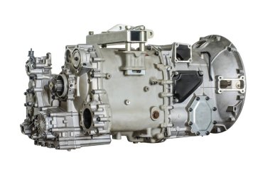 closeup photo of bus gearbox, with isolated background clipart