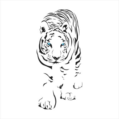 Kaplan siluet dövme