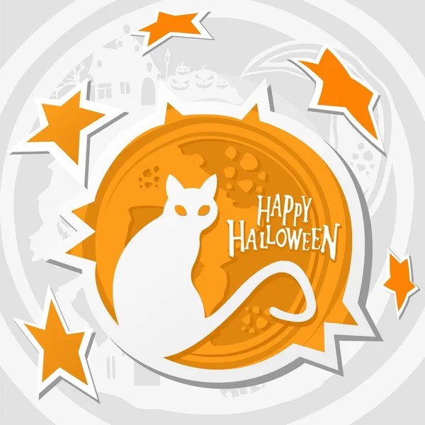 Paper style halloween illustration — Stock Photo, Image