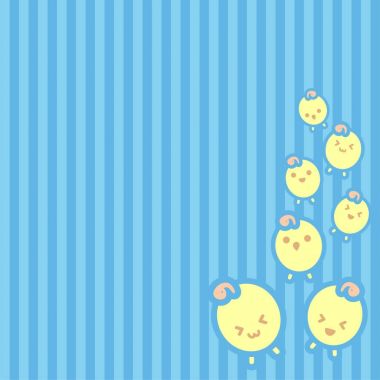 sevimli tavuk arka plan illüstrasyon