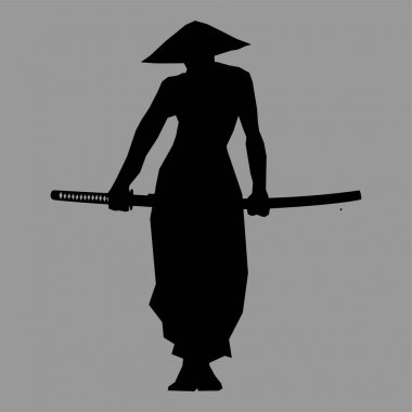 samuray savaşçı siluet
