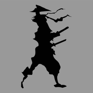 samuray savaşçı siluet
