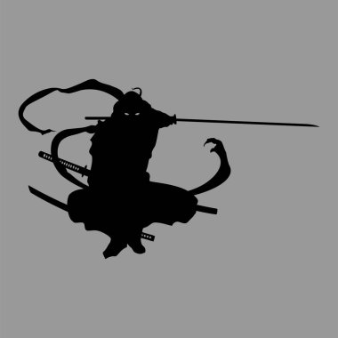 samuray savaşçı siluet