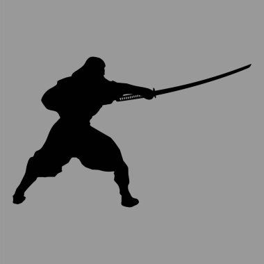 samuray savaşçı siluet
