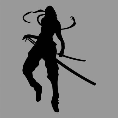 samuray savaşçı siluet