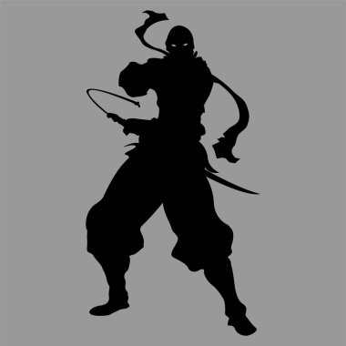 samuray savaşçı siluet