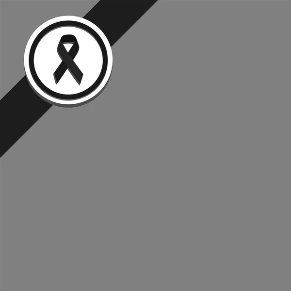 Black ribbon bow — Stock Photo, Image