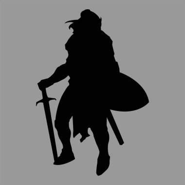Şövalye siluet modeli