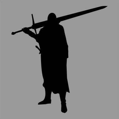 Şövalye siluet modeli