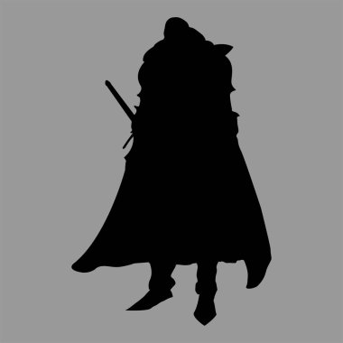 Şövalye siluet modeli