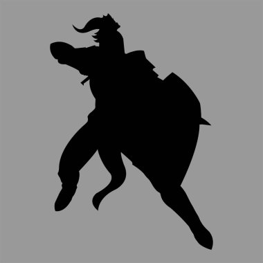 Şövalye siluet modeli