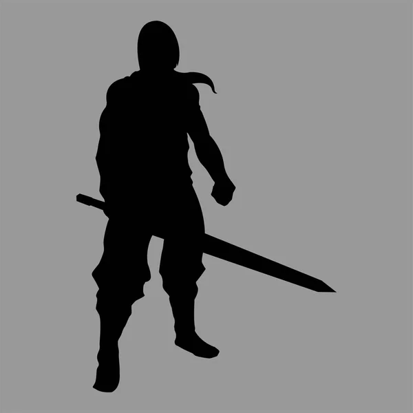 Knight silhouette illustration — Stock Photo, Image