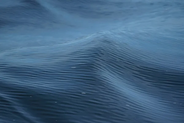 深い青色の海水リップル波日光の反射や表面の質感、選択と集中で動きを凍結の抽象的なシーン — ストック写真