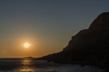 Günbatımı Telendos, Yunanistan