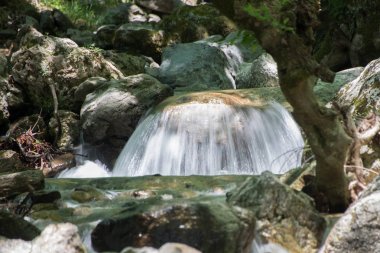 Şelale Mount. Dirfys, Yunanistan.