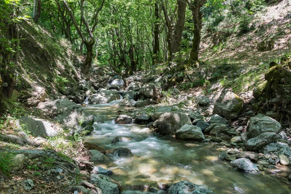 River in Mount Dirfys, Greece. — Stock Photo, Image
