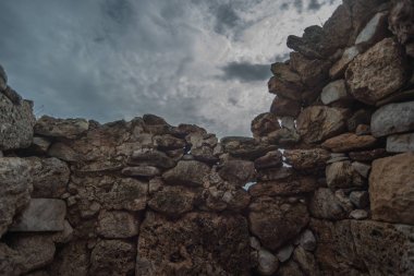Güney Yunanistan eski Poseidon Tapınağı