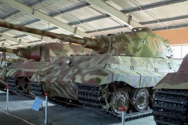 Moscow Region, Rusya Federasyonu - 30 Temmuz 2006: Alman ağır Tiger II Dünya Savaşı, Tank Müzesi Kubinka Moskova yakınlarındaki