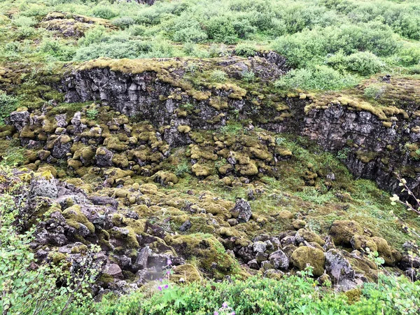 Ridge Mid-Atlantic también conocido como Ridge Reykjanes en Islandia — Foto de Stock