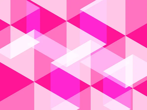 Fond Abstrait Hexagonal Polygone Plastique Rose Rose Vif Une Teinte — Image vectorielle
