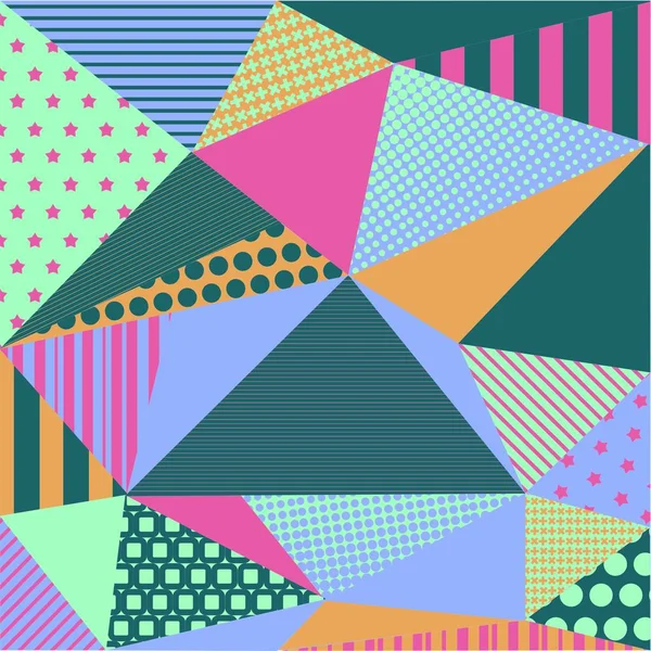 Fond Triangles Multicolores Lumineux Parfait Pour Les Cartes Vœux Papier — Image vectorielle