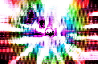 hareket bulanıklığı olan soyut çok renkli arkaplan