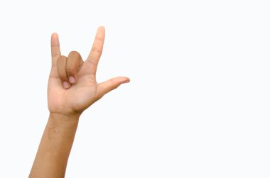 Sevgi işareti için el