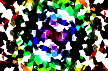 Şablon için çok renkli arka plan