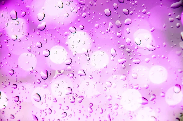 Desenfoque Luz Con Fondo Violeta Agua Gota — Foto de Stock