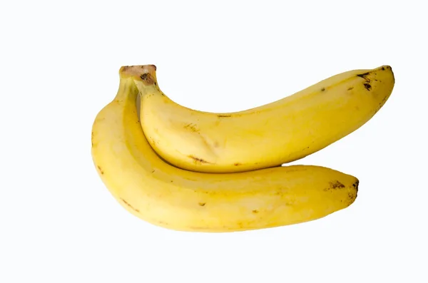 Gelbe Banane Auf Weißem Hintergrund — Stockfoto