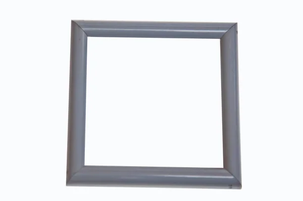 Moldura Branco Azul Fundo Branco — Fotografia de Stock