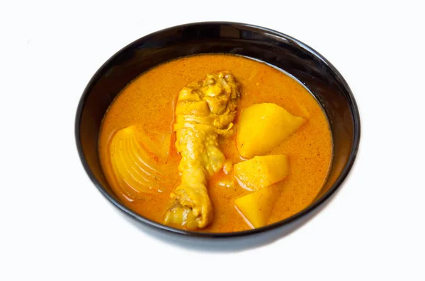 Deliciosa Comida Tailandesa Llamada Kaeng Mussamun Kai Pollo Curry Picante — Foto de Stock