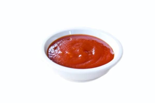 Tomato Sauce Ingredient Food White Background — Stock Photo, Image