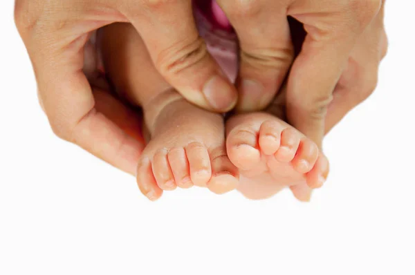Baby foot on white background — Stock Photo, Image