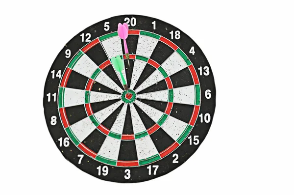 Dart Board White Background — Stock Photo, Image