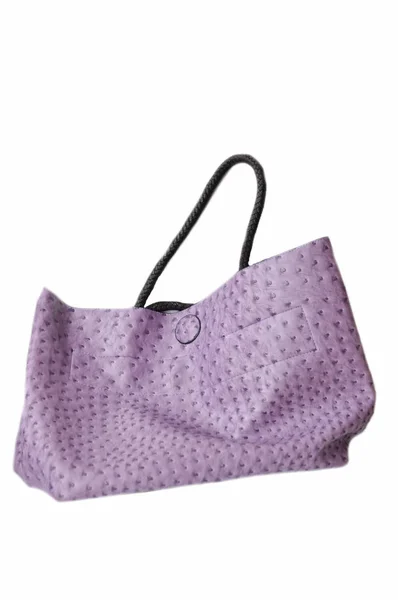 Bolso Moda Violeta Sobre Fondo Blanco — Foto de Stock