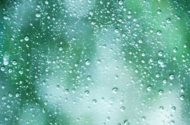 soyut damla su ile greenbackground