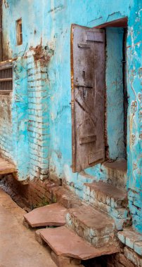 bir eski vintage Hint kapı