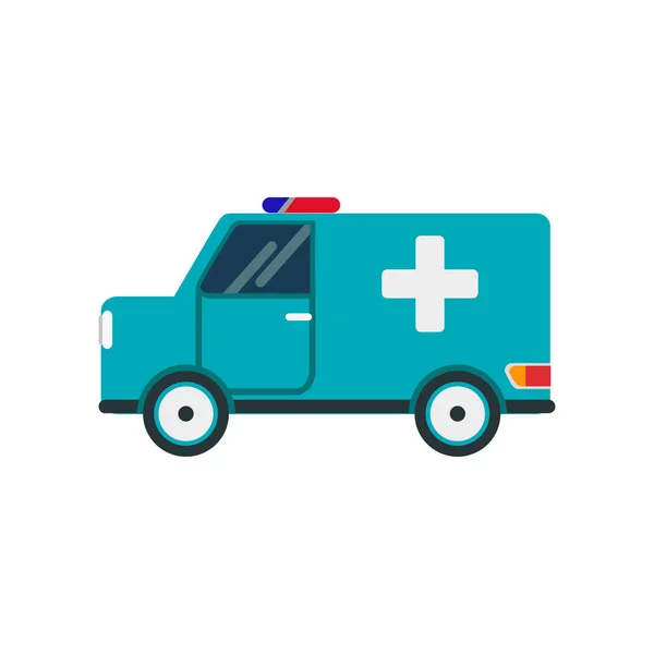 bir ambulans beyaz arka plan üzerinde bir çizimi
